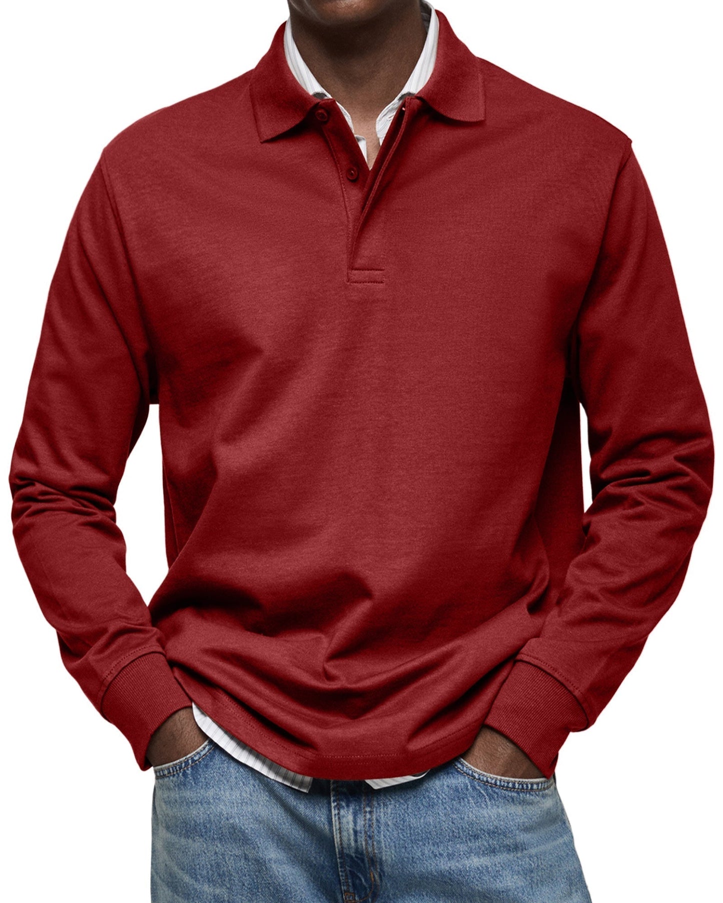BLAKE | LUXE POLO WITH LONG SLEEVES