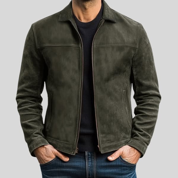 DAVID | LEATHER JACKET WITH ZIPPER