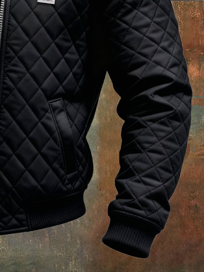 BENJAMIN | BLACK QUILTED JACKET
