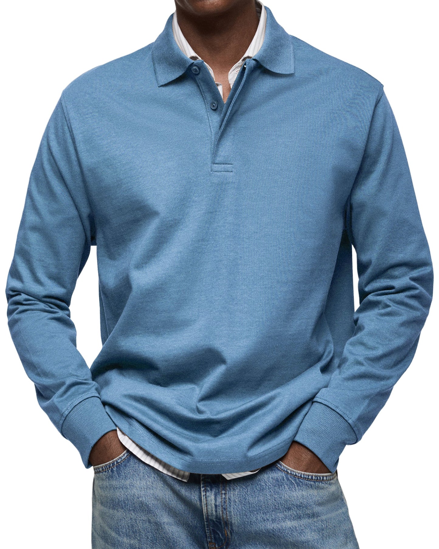 BLAKE | LUXE POLO WITH LONG SLEEVES