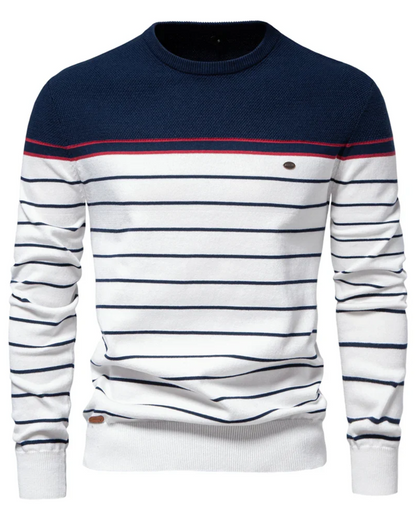 ZANE | MEN'S SWEATER WITH STRIPE DESIGN