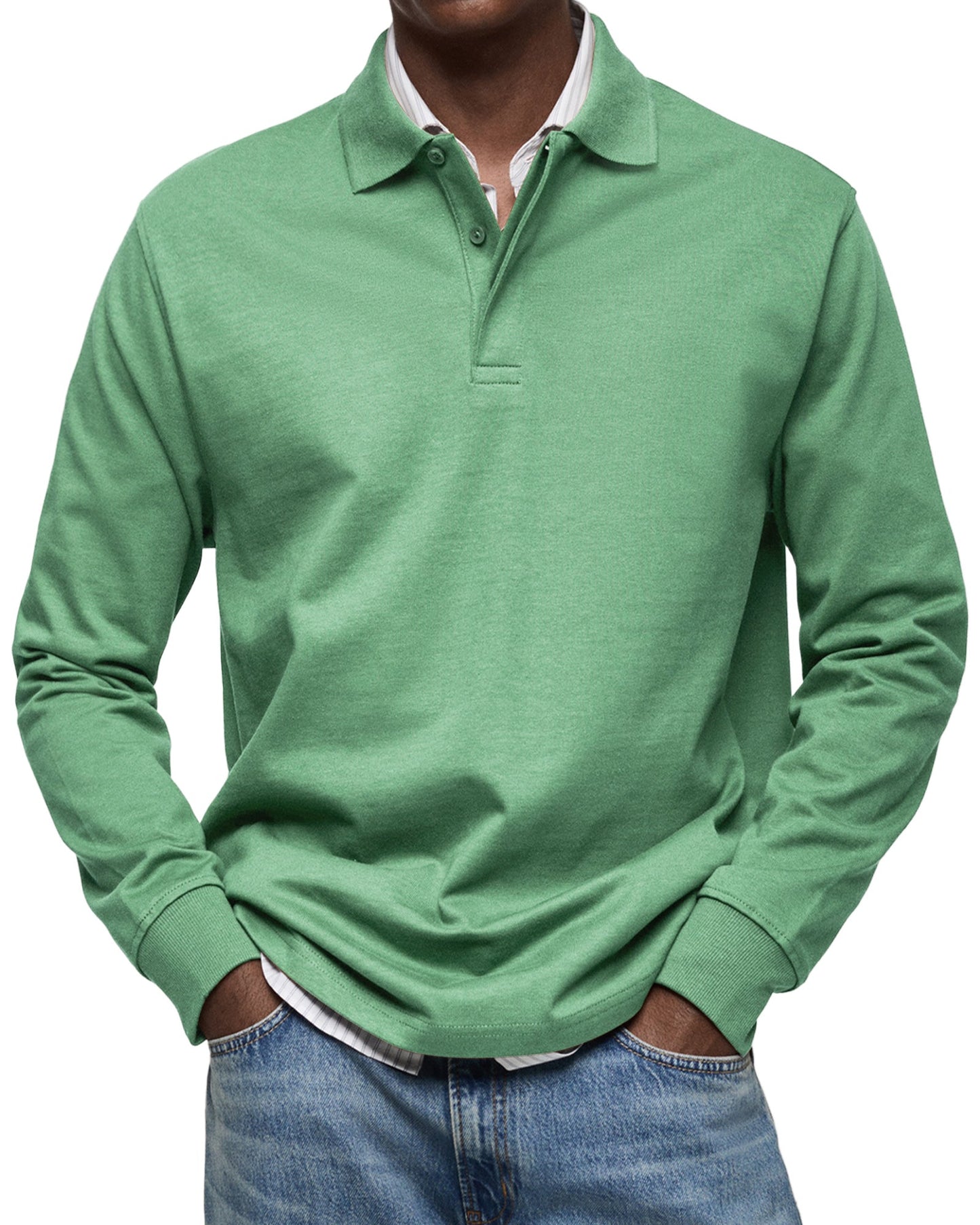 BLAKE | LUXE POLO WITH LONG SLEEVES
