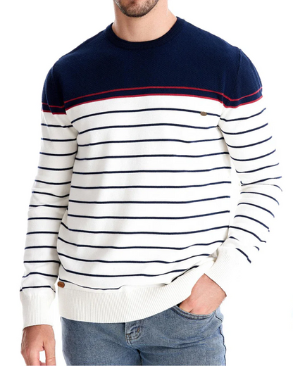 ZANE | MEN'S SWEATER WITH STRIPE DESIGN