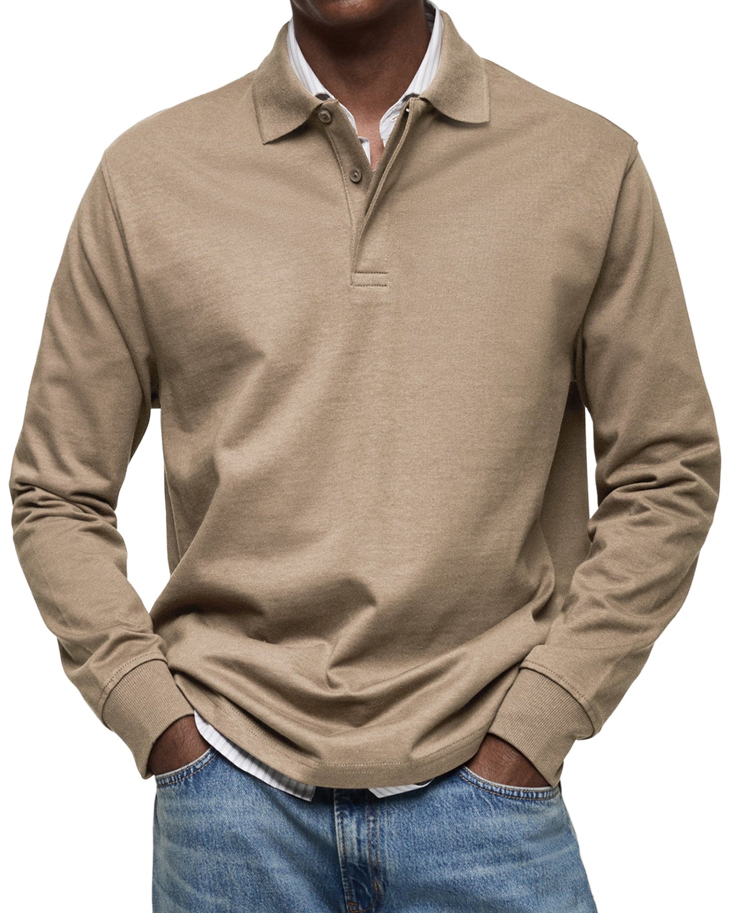 BLAKE | LUXE POLO WITH LONG SLEEVES