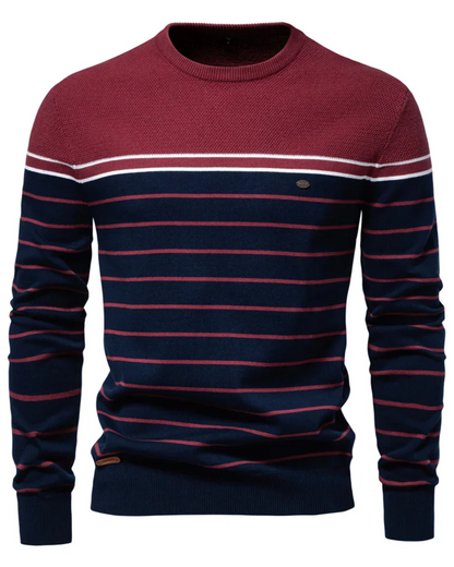 ZANE | MEN'S SWEATER WITH STRIPE DESIGN