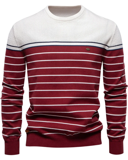 ZANE | MEN'S SWEATER WITH STRIPE DESIGN