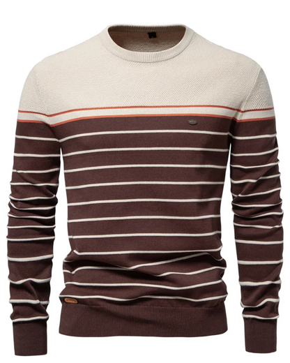 ZANE | MEN'S SWEATER WITH STRIPE DESIGN