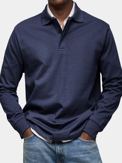 BLAKE | LUXE POLO WITH LONG SLEEVES