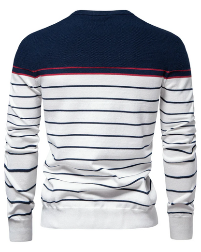 ZANE | MEN'S SWEATER WITH STRIPE DESIGN