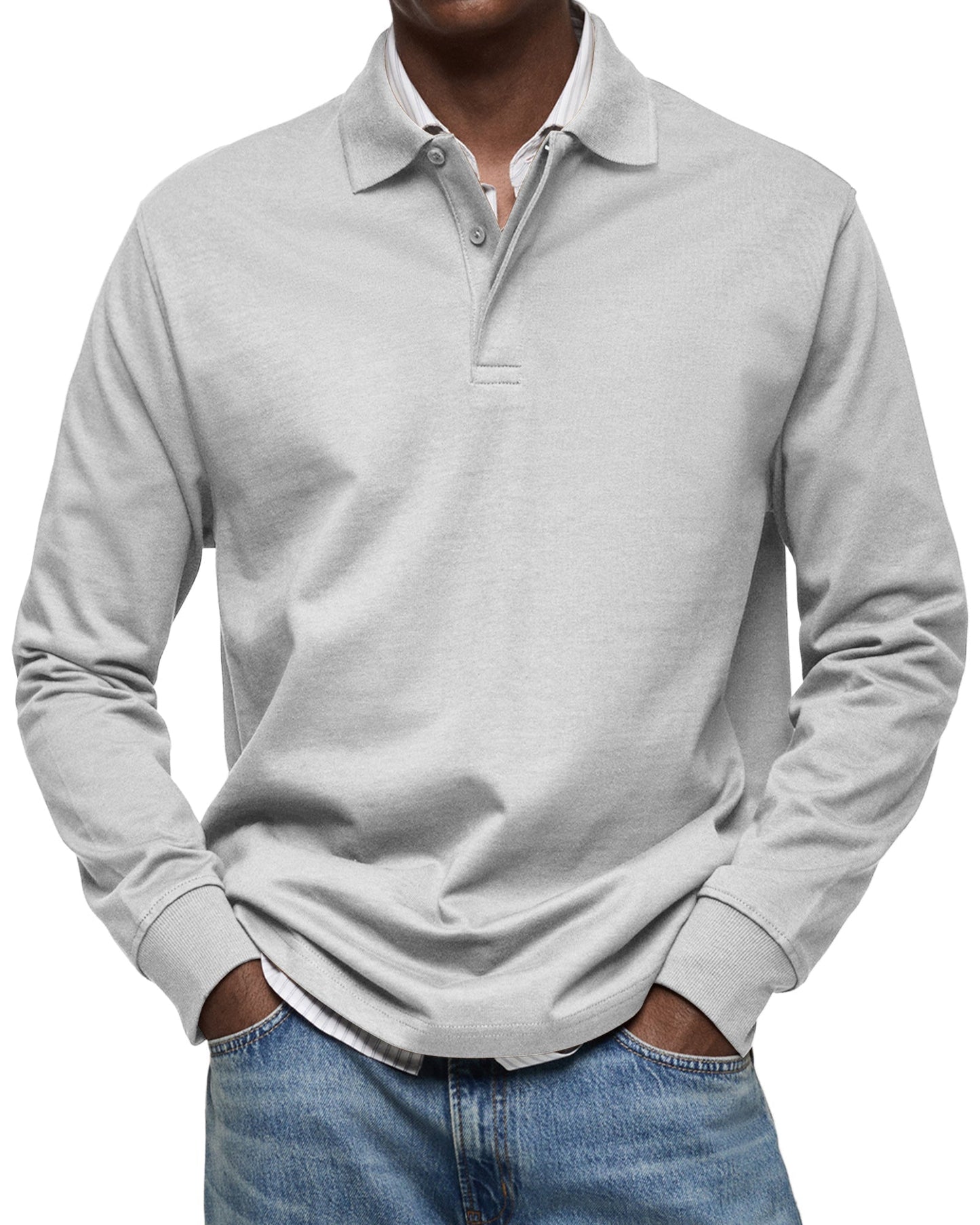 BLAKE | LUXE POLO WITH LONG SLEEVES