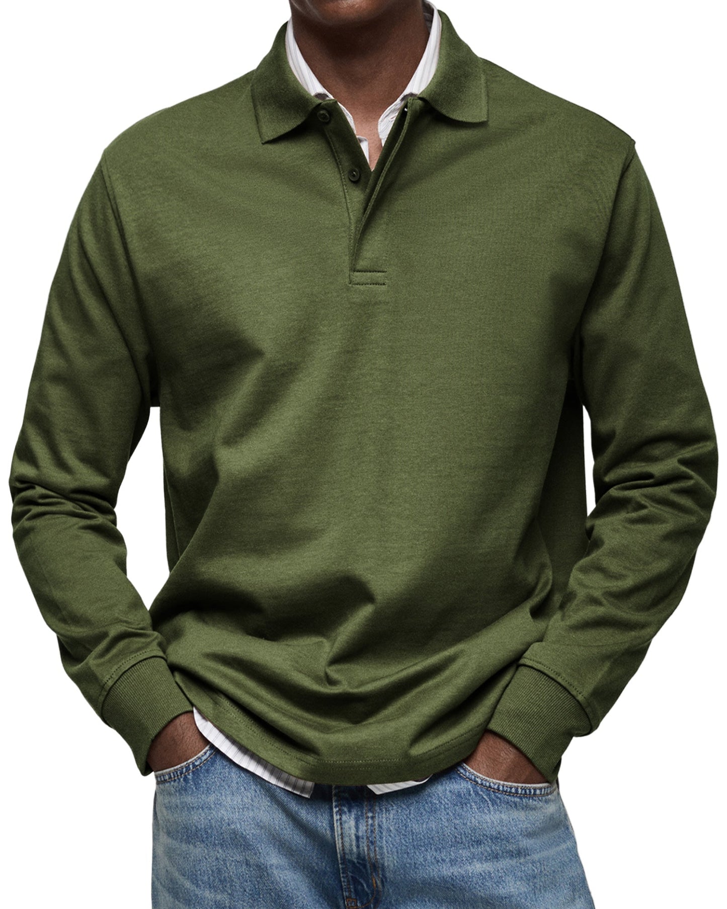 BLAKE | LUXE POLO WITH LONG SLEEVES