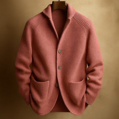 MILO |  RIBBED WOOL KNIT CARDIGAN FOR MEN