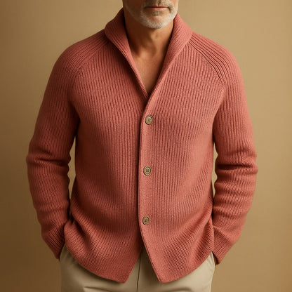MILO |  RIBBED WOOL KNIT CARDIGAN FOR MEN