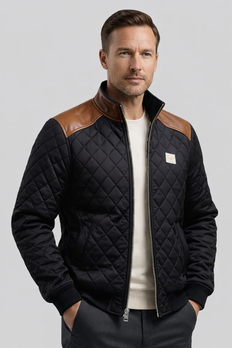 BENJAMIN | BLACK QUILTED JACKET