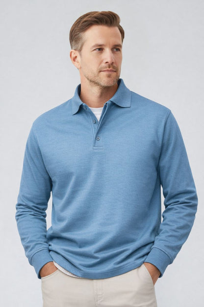 BLAKE | LUXE POLO WITH LONG SLEEVES