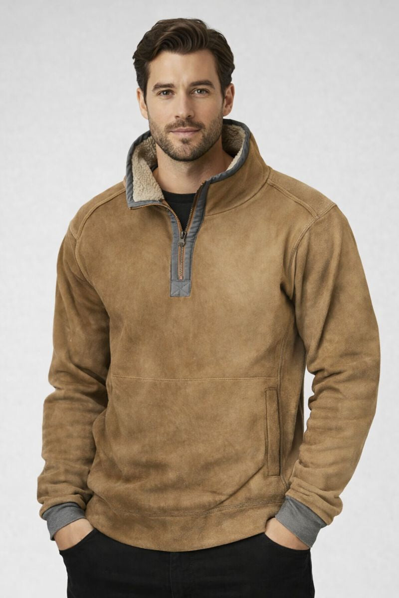 OWAIN | COZY WINTER QUARTER ZIP SWEATER