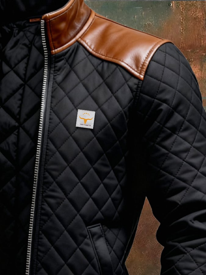 BENJAMIN | BLACK QUILTED JACKET