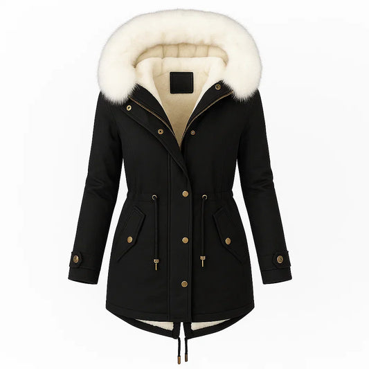 Amelia - Chic Black Winter Coat